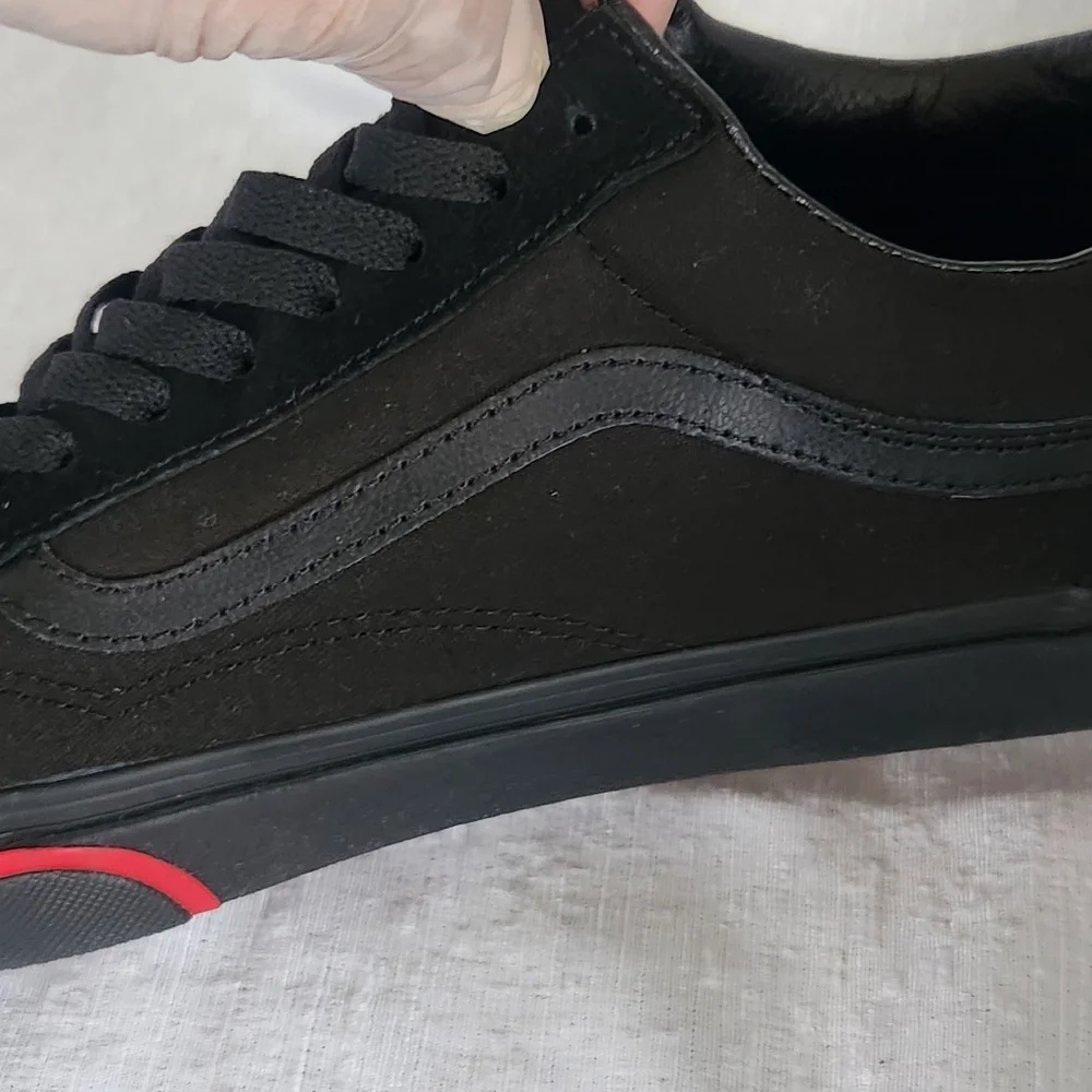 VANS Old Skool  Flame  Wall  BLACK Sneakers Men's Size 12